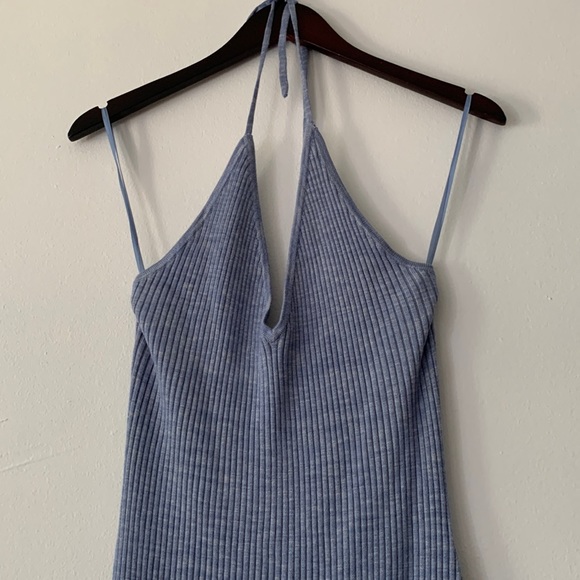 Abercrombie Elevated Knit Halter Mini Dress - Picture 4 of 11